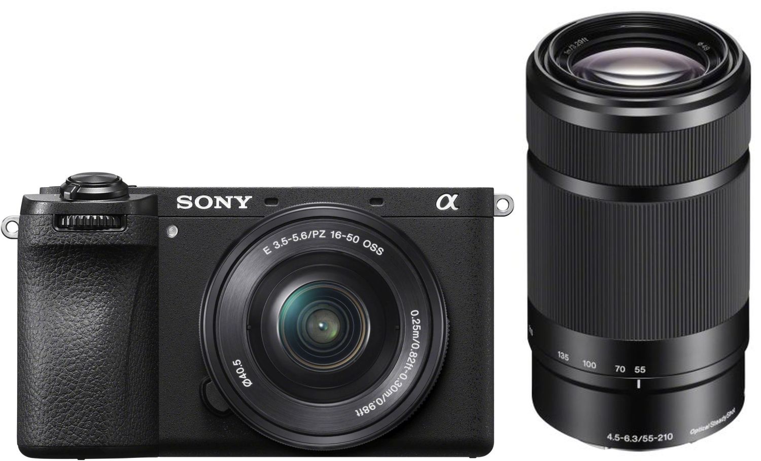 Sony Alpha ILCE-6700 systeemcamera met 16-50mm en 55-210mm objectieven