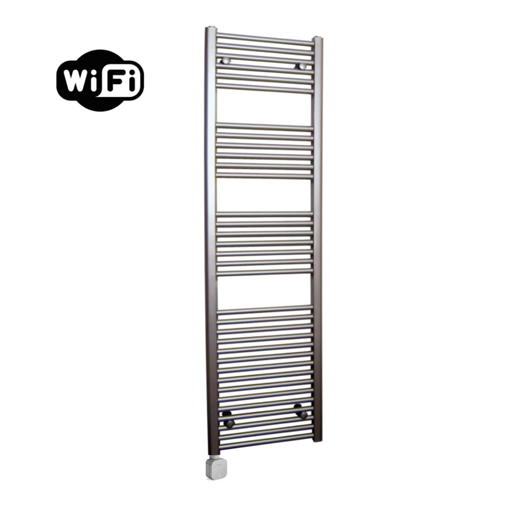 Sanicare HPW Elektrische Radiator - 172x45cm - 920W - Wifi - Inox look