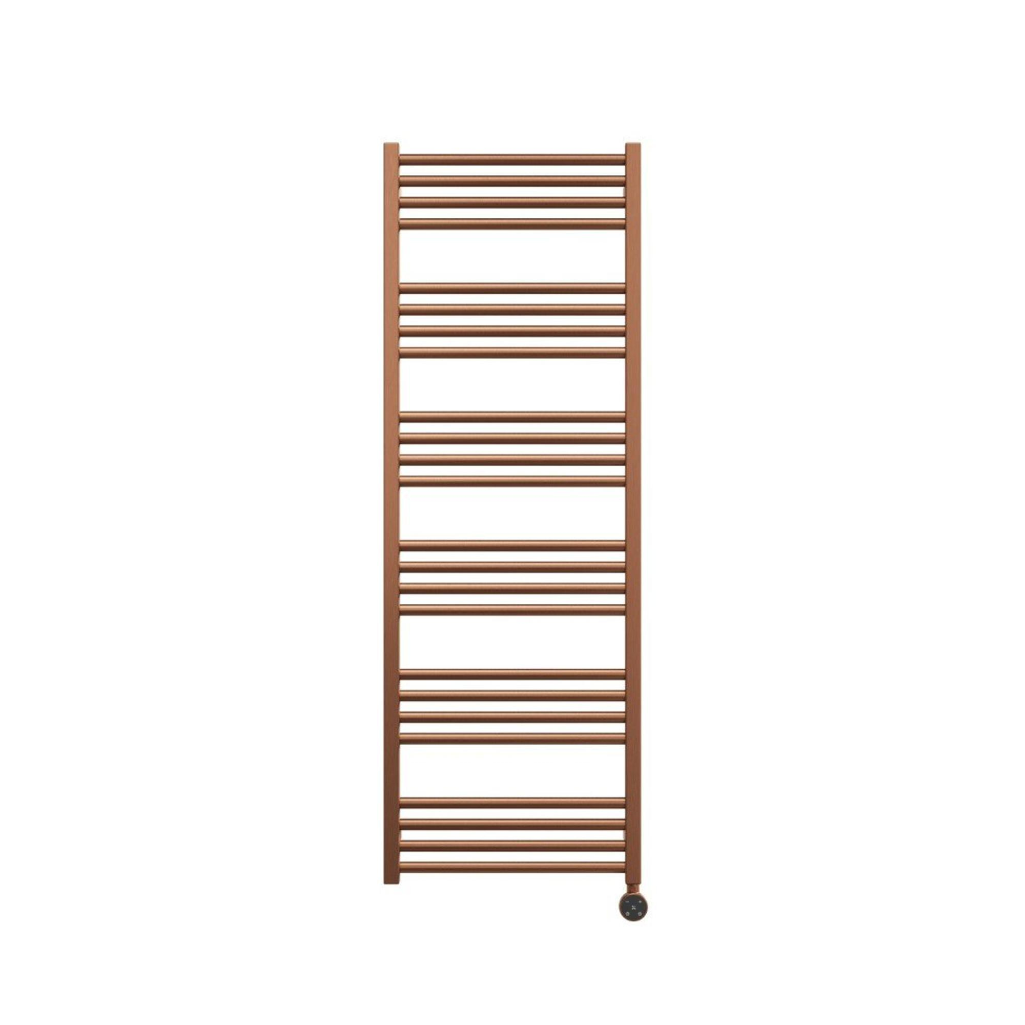 Crosswater MPRO Elektrische handdoekradiator - 140x50cm - 600W - geborsteld brons