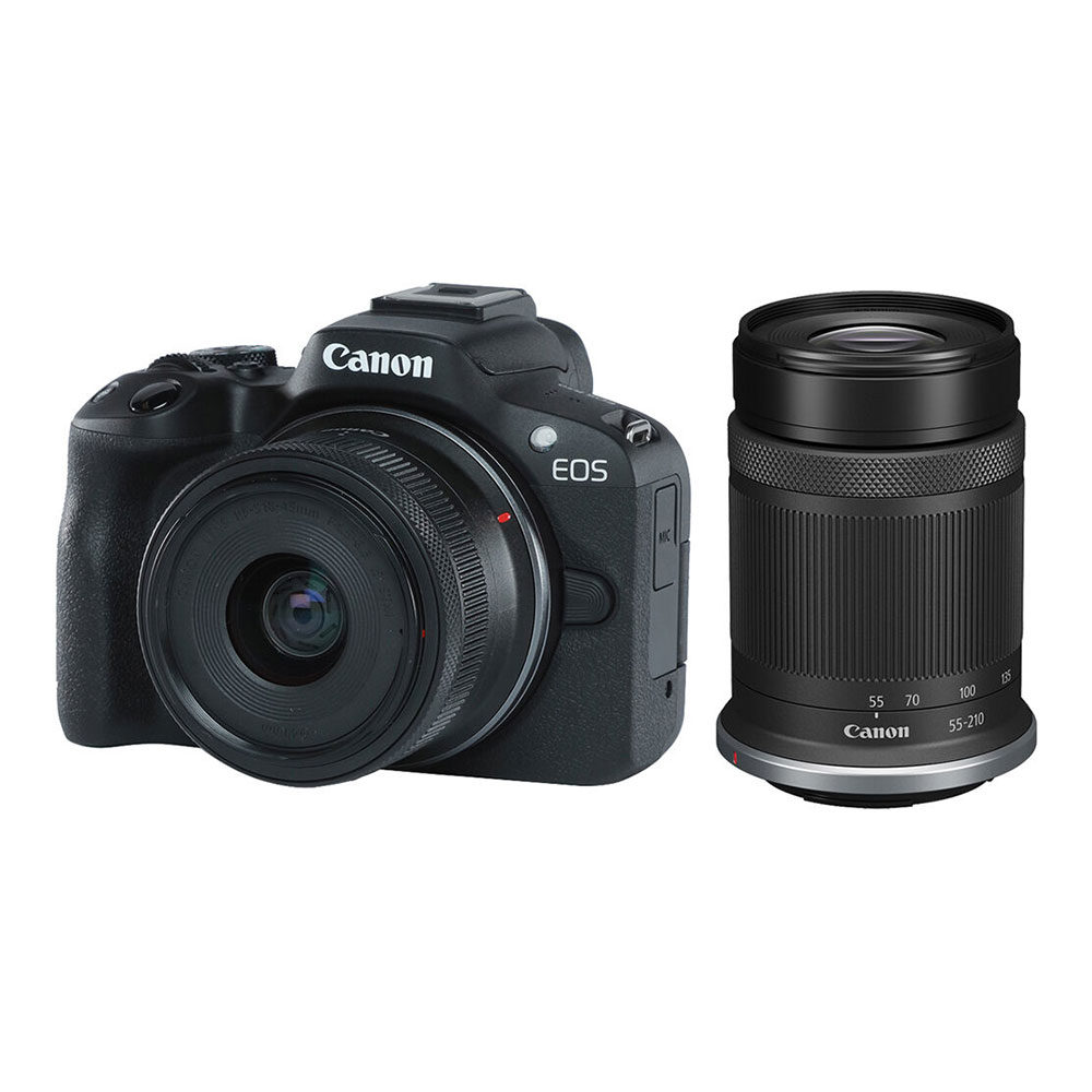 Canon EOS R50 systeemcamera kit met 18-45mm en 55-210mm objectieven