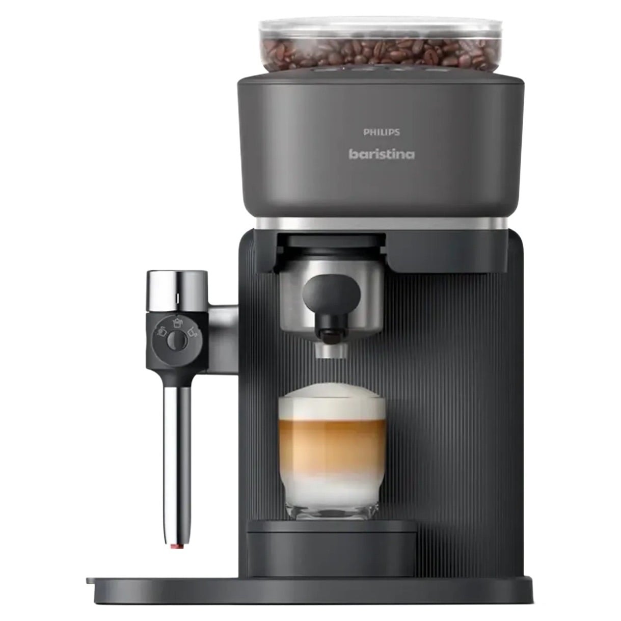 Philips Baristina + Melkopschuimer Bundel - Espressomachine - Wit