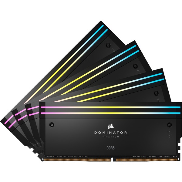 Corsair Dominator Titanium RGB 64 GB DDR5-6400 (4x 16 GB) werkgeheugen (zwart)