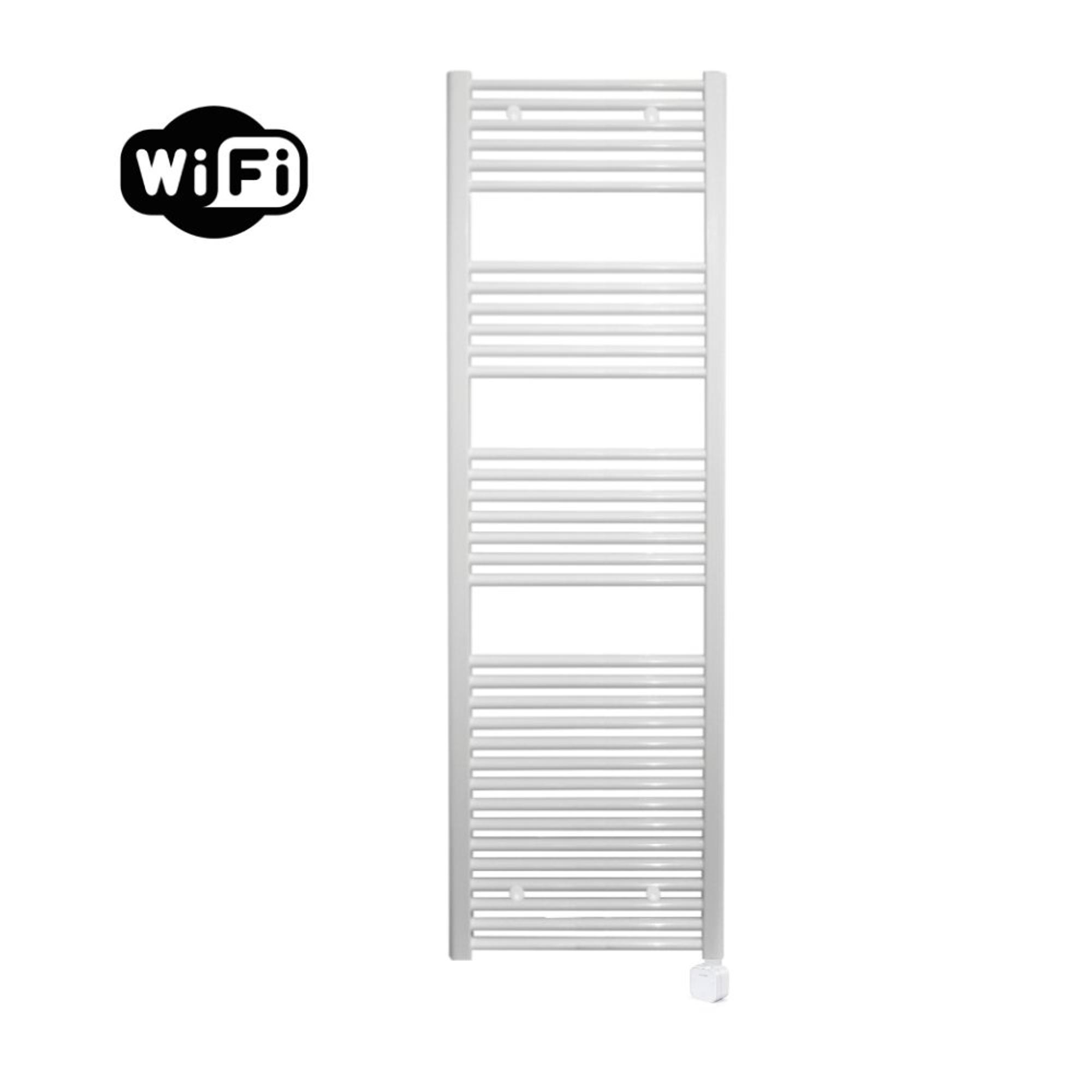 Sanicare HPW Elektrische Radiator - 172x45cm - 920W - wit - wifi-thermostaat