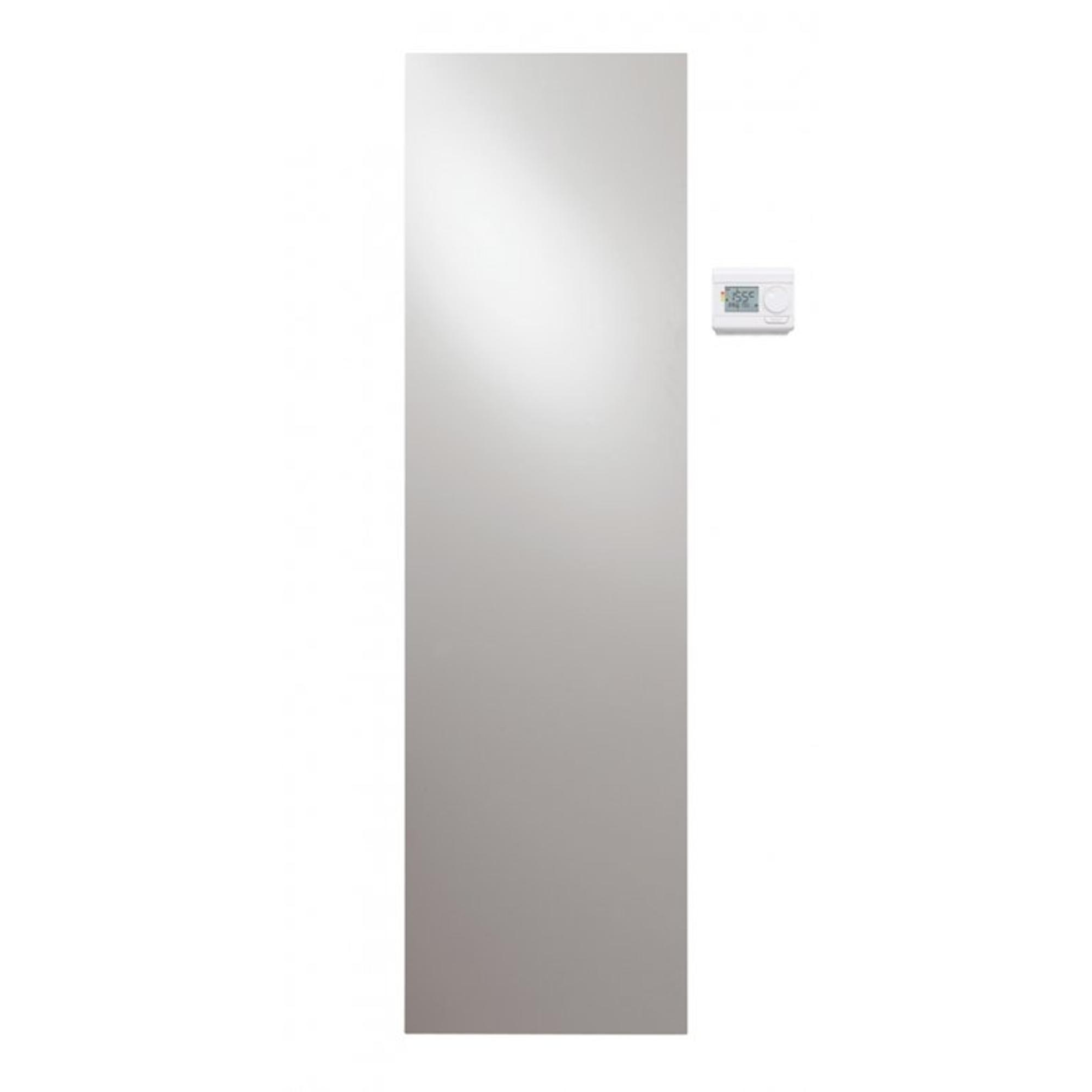 Vasco Niva elektrische designradiator 52x182cm met RF-thermostaat wit