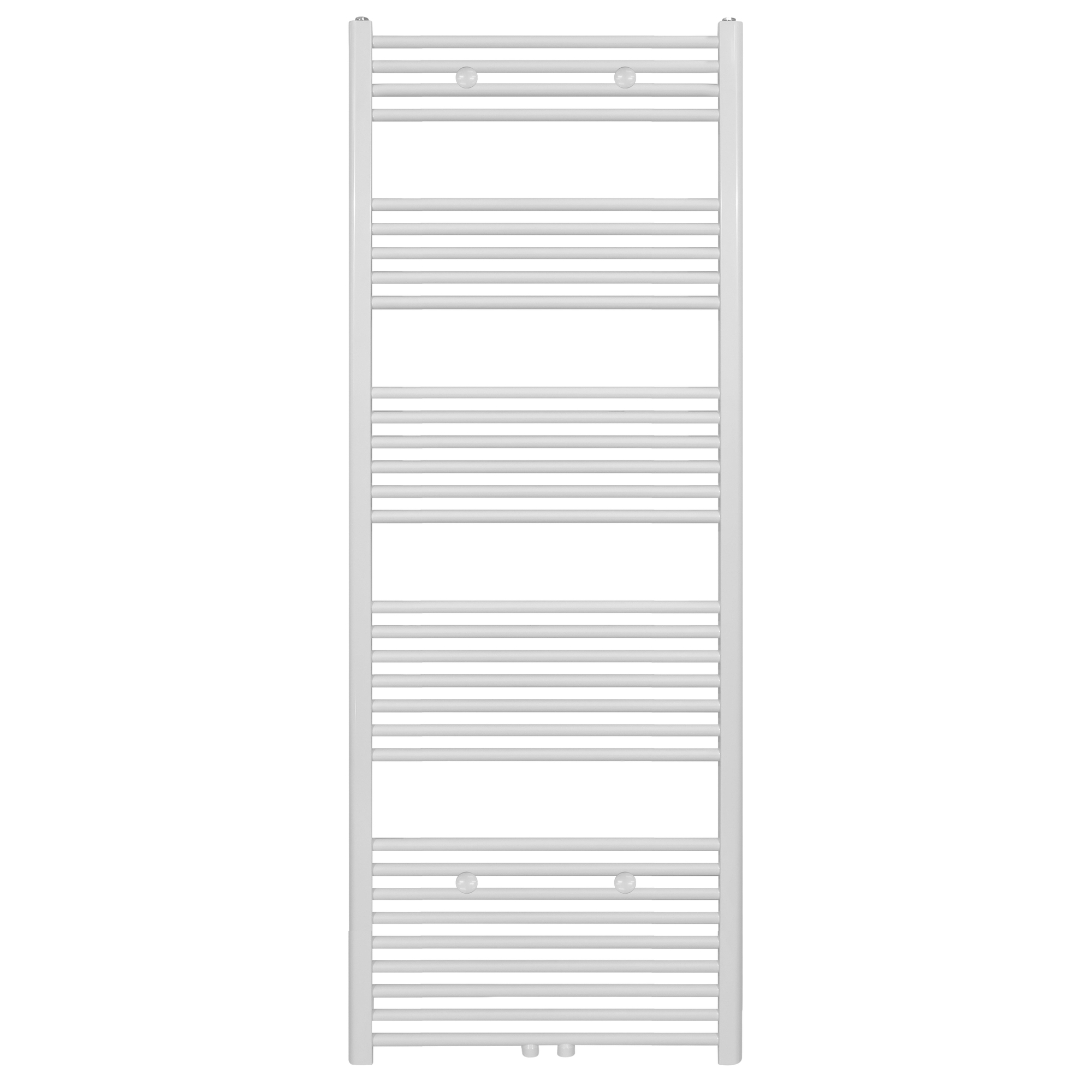 Belrad Handdoekradiator - Middenaansluiting - 1800x600mm - Wit Mat Geborsteld