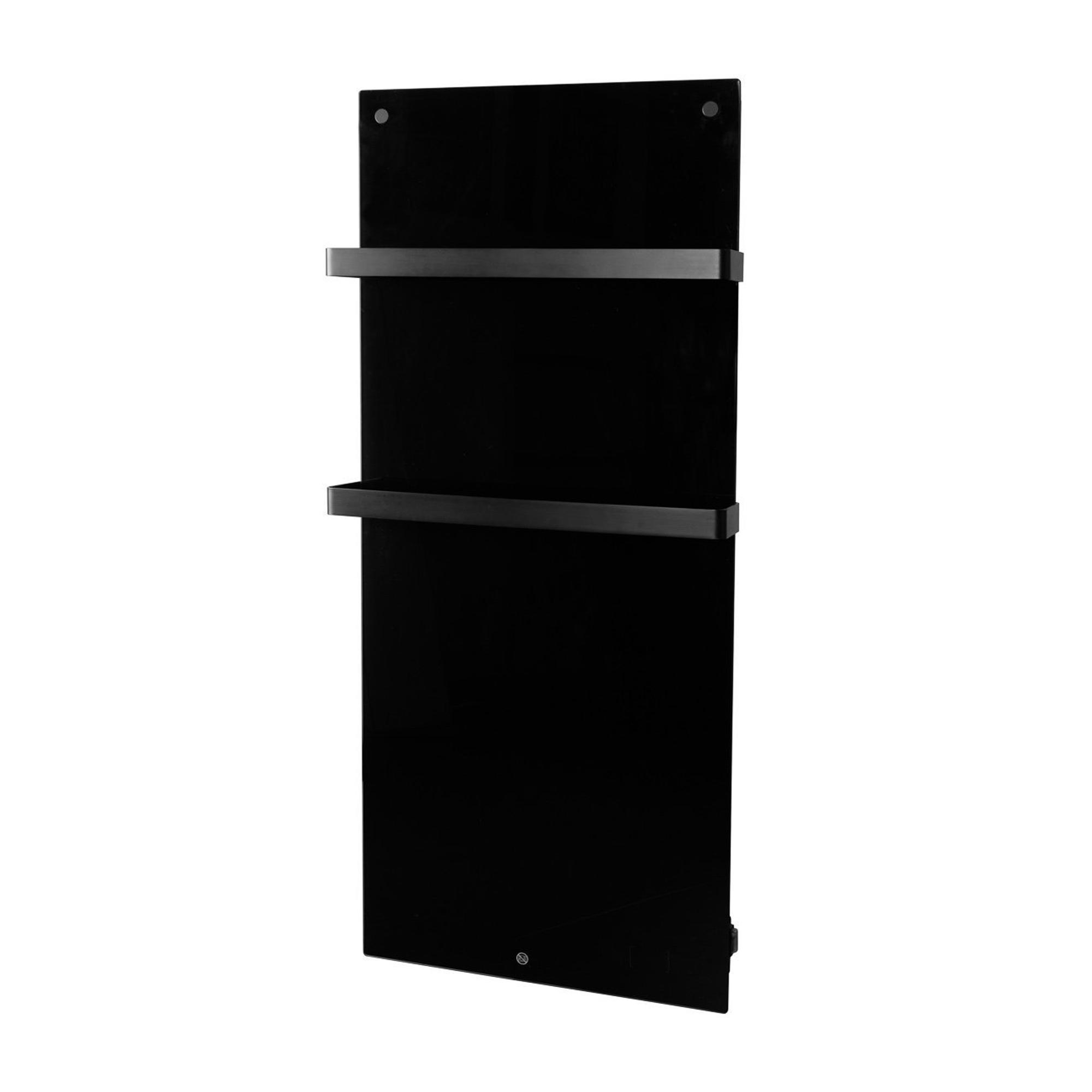 Eurom Sani 1000 Comfort Badkamerkachel - 127x55x5cm - WiFi - 1000W - Zwart glas