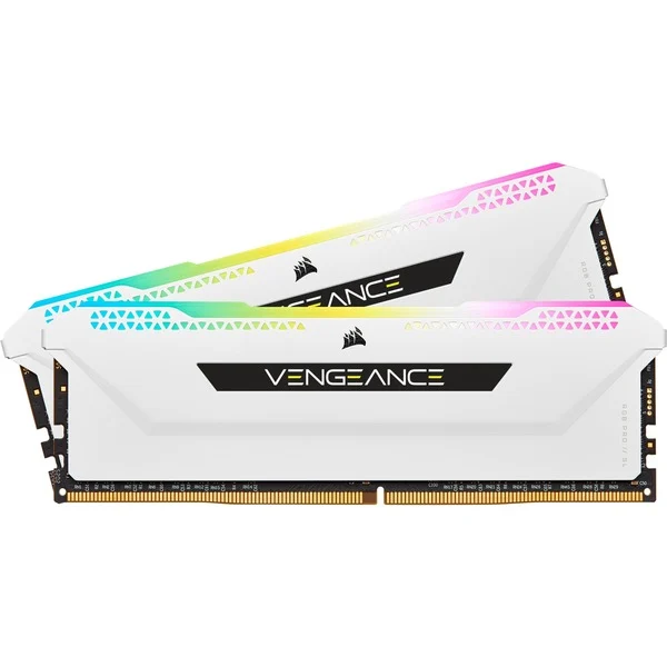 Corsair Vengeance RGB PRO SL 32 GB DDR4-3200 (2x 16 GB) werkgeheugen (wit · CMH32GX4M2E3200C16W)