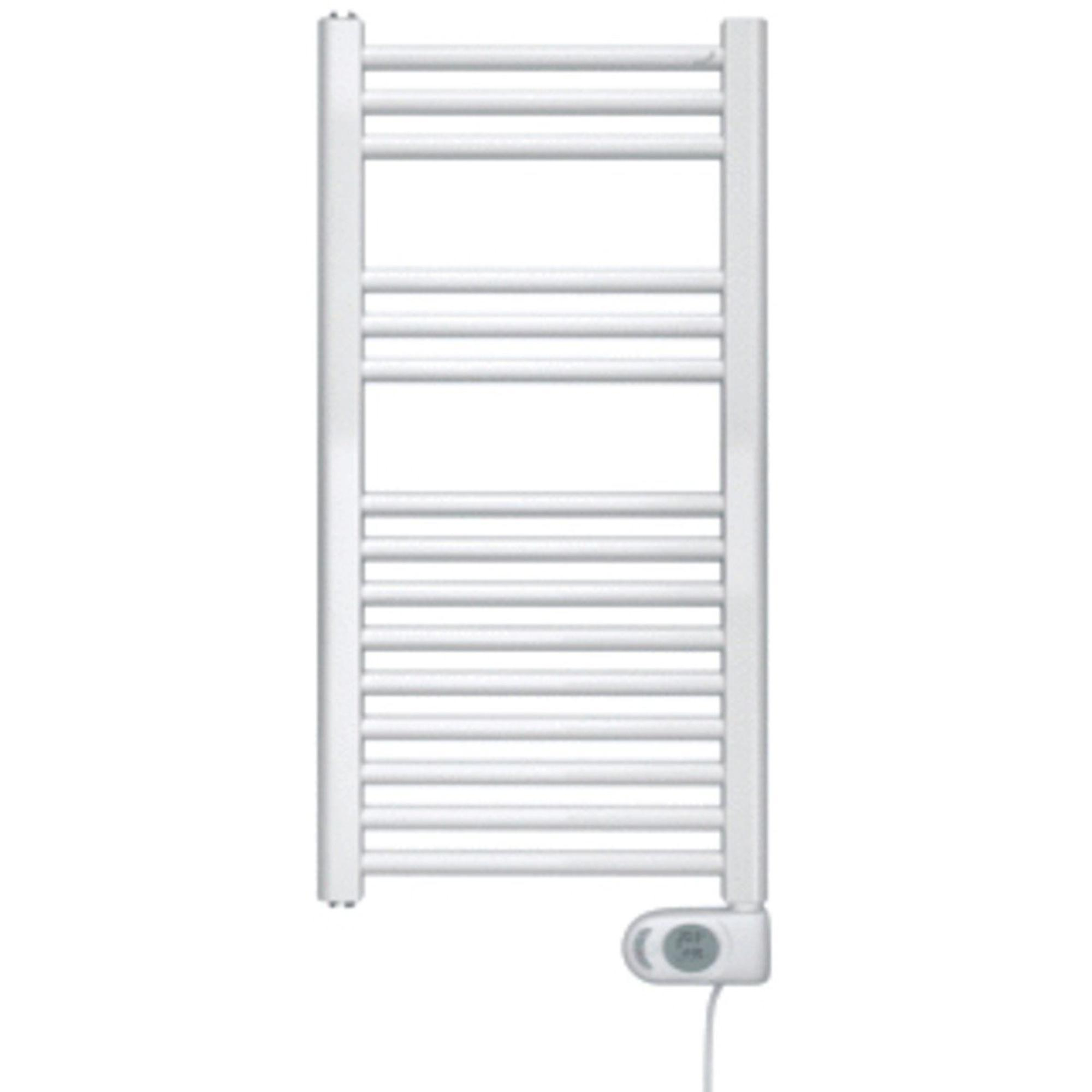 Zehnder Aura E Elektrische Handdoekradiator 90.6x50cm 500W Wit Glans
