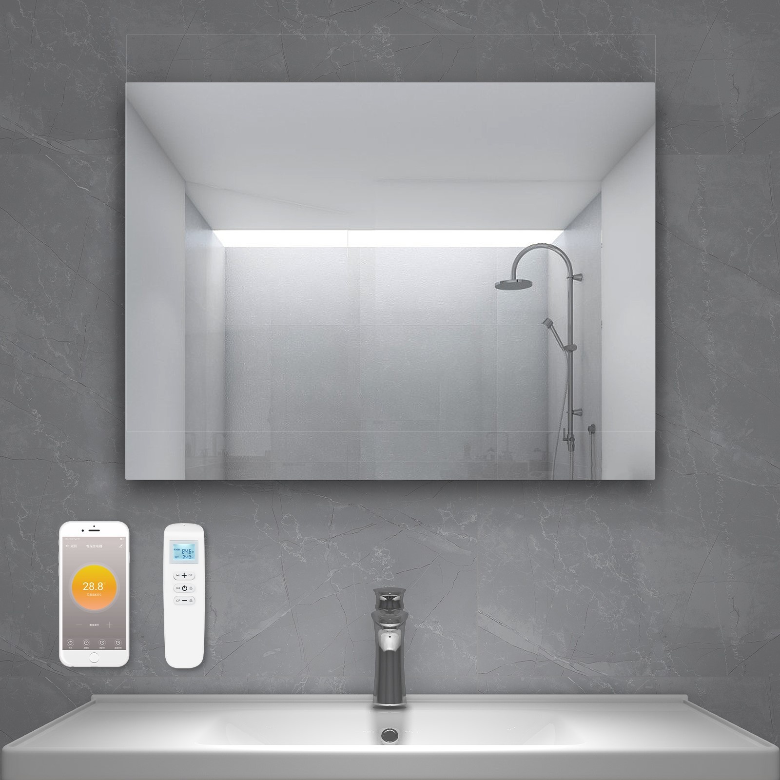 Quality Heating QH-GM Serie infraroodspiegel 60x100 - 580W
