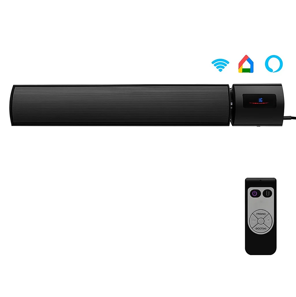 Quality Heating Caleo Wifi Infrarood terrasheater met afstandsbediening