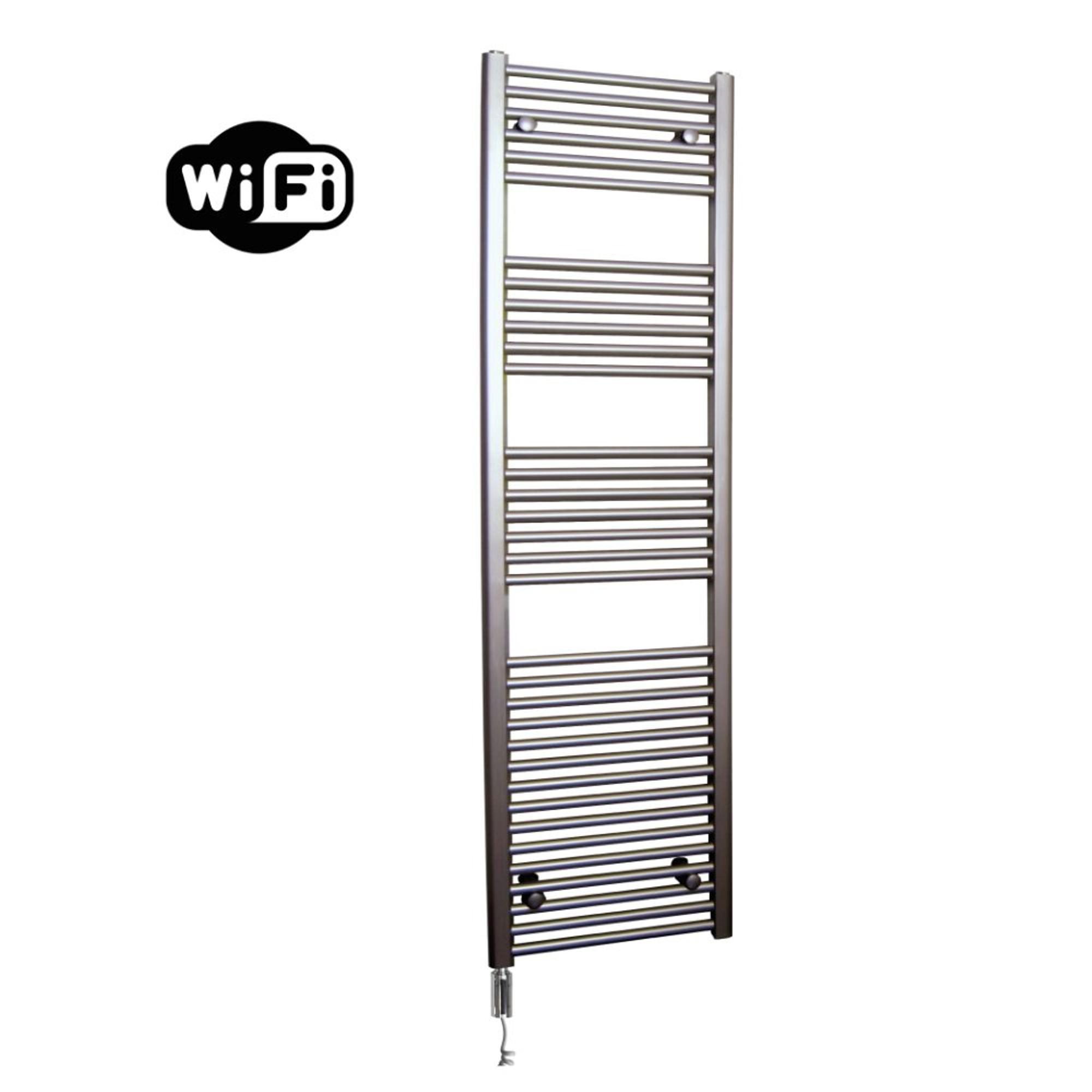 Sanicare HVW Elektrische Radiator 172x60cm 1127W met WiFi thermostaat chroom