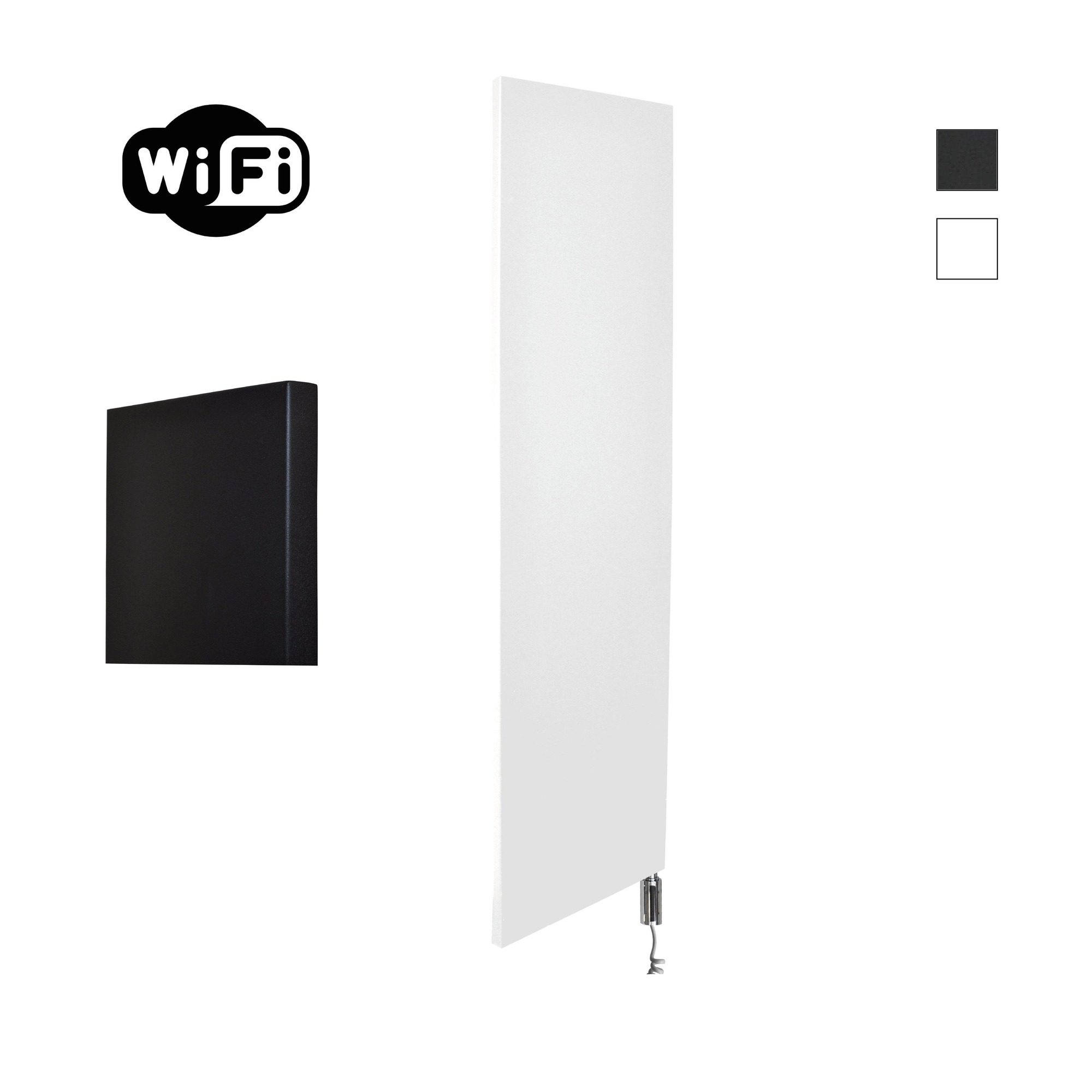 Sanicare HVW Denso Elektrische Radiator - 180x40cm - 948W - Wifi - Mat wit